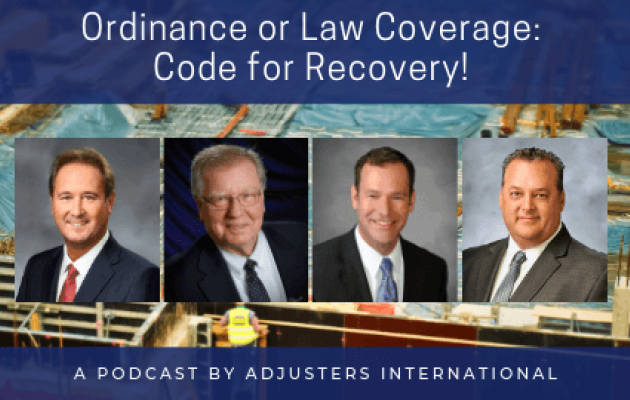 Ordinance or Law Coverage Code for Recovery PIR Podcast