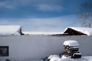 Snow Roof Collapse